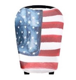 copper pearl american flag swaddle