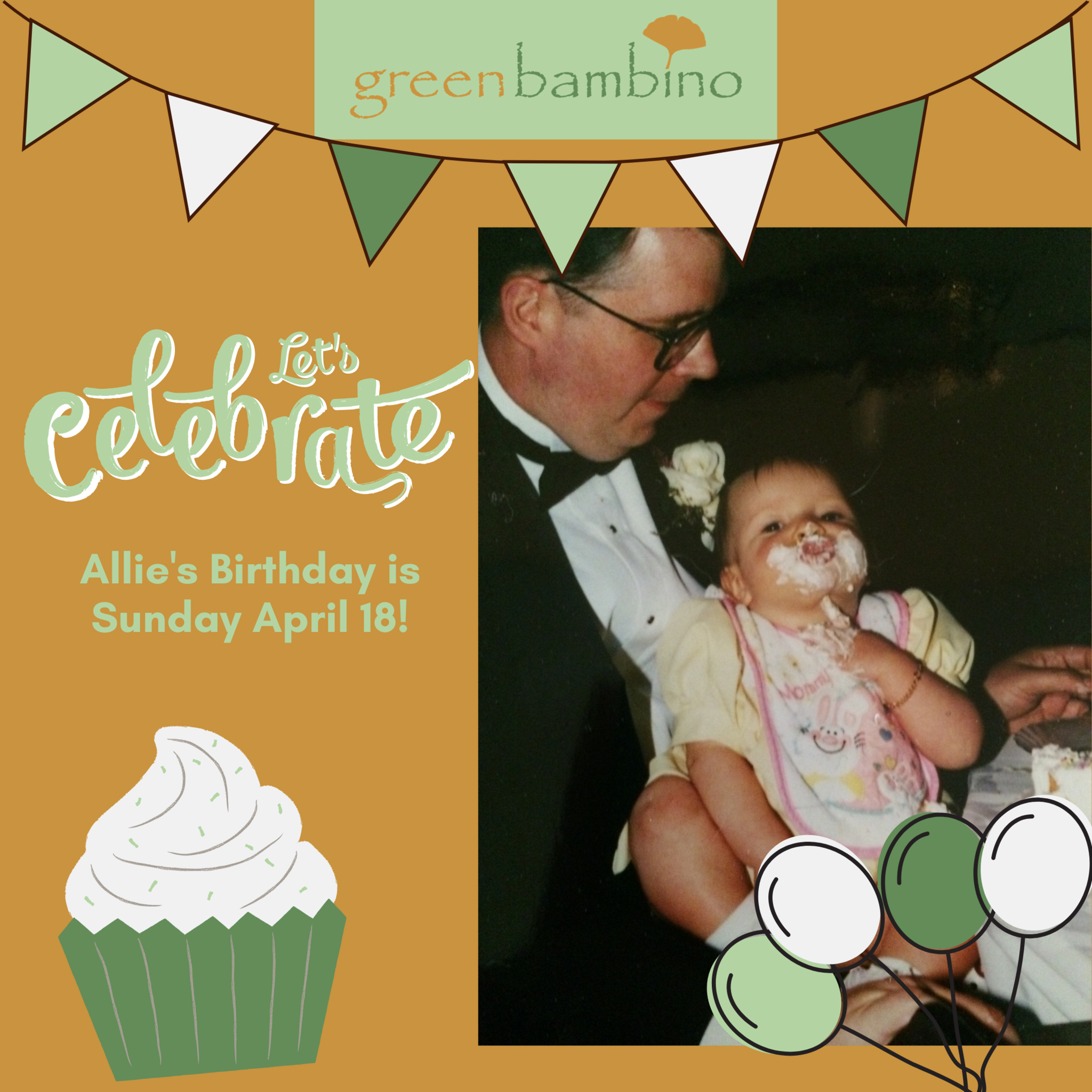 Allie's Birthday Celebration is on April 18th - Green Bambino to Make Donation to City Rescue Mission