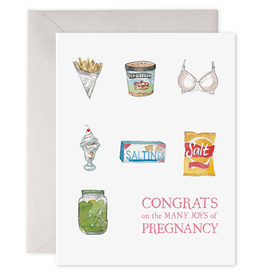 Congrats On The Many Joys Of Pregnancy Greeting Card