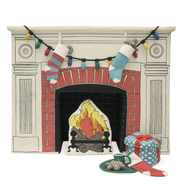 Wonder & Wise Happy Hearth Fireplace with Accessories