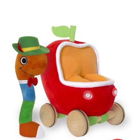 Yottoy Lowly Worm Soft Toy with Car