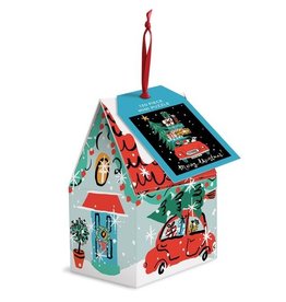 Puzzle Ornament - Christmas Car