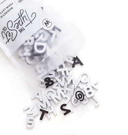 Typeset Magnetic Soft Letters - Paper White