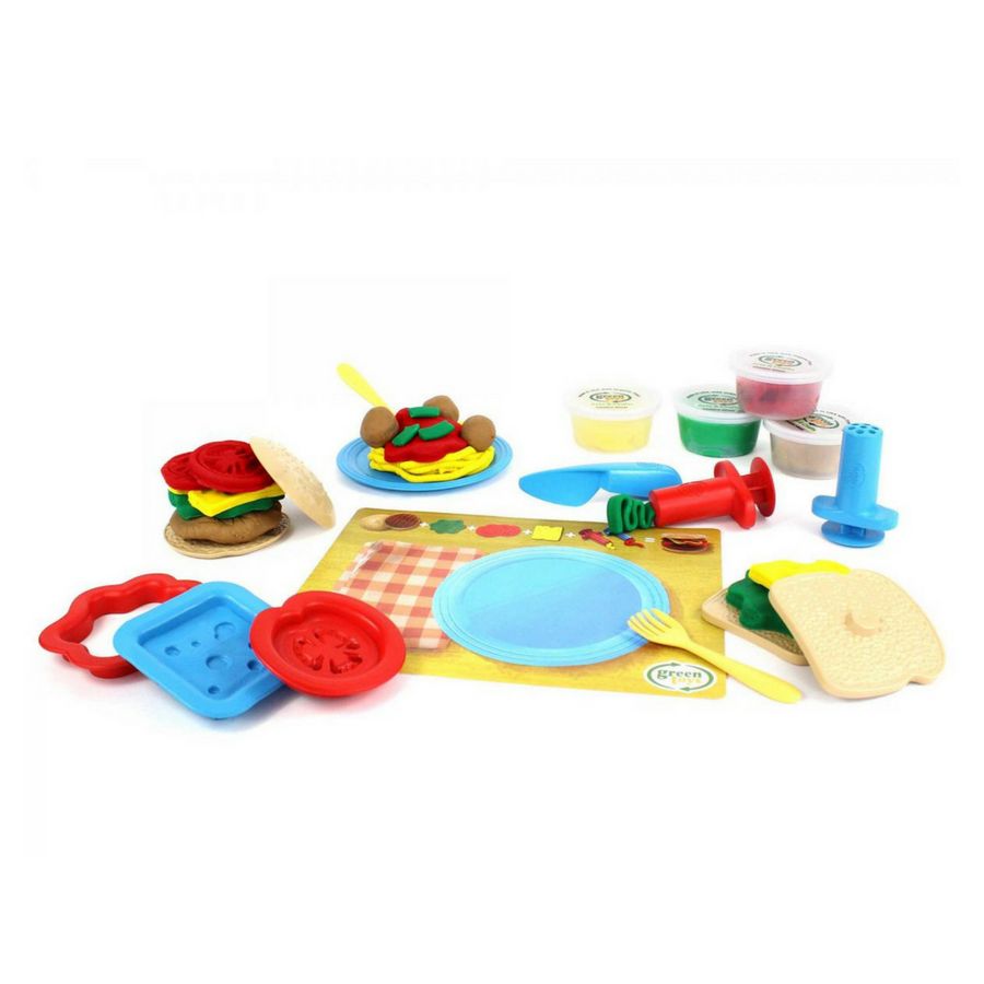 green toys play dough