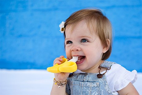 baby banana teething toothbrush