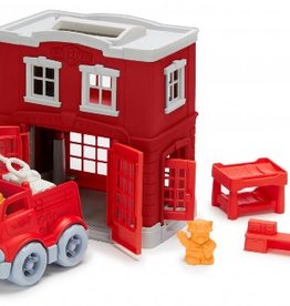 green toys fire station playset
