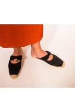 Alma Espadrille Black Mule - Birdseye Rule