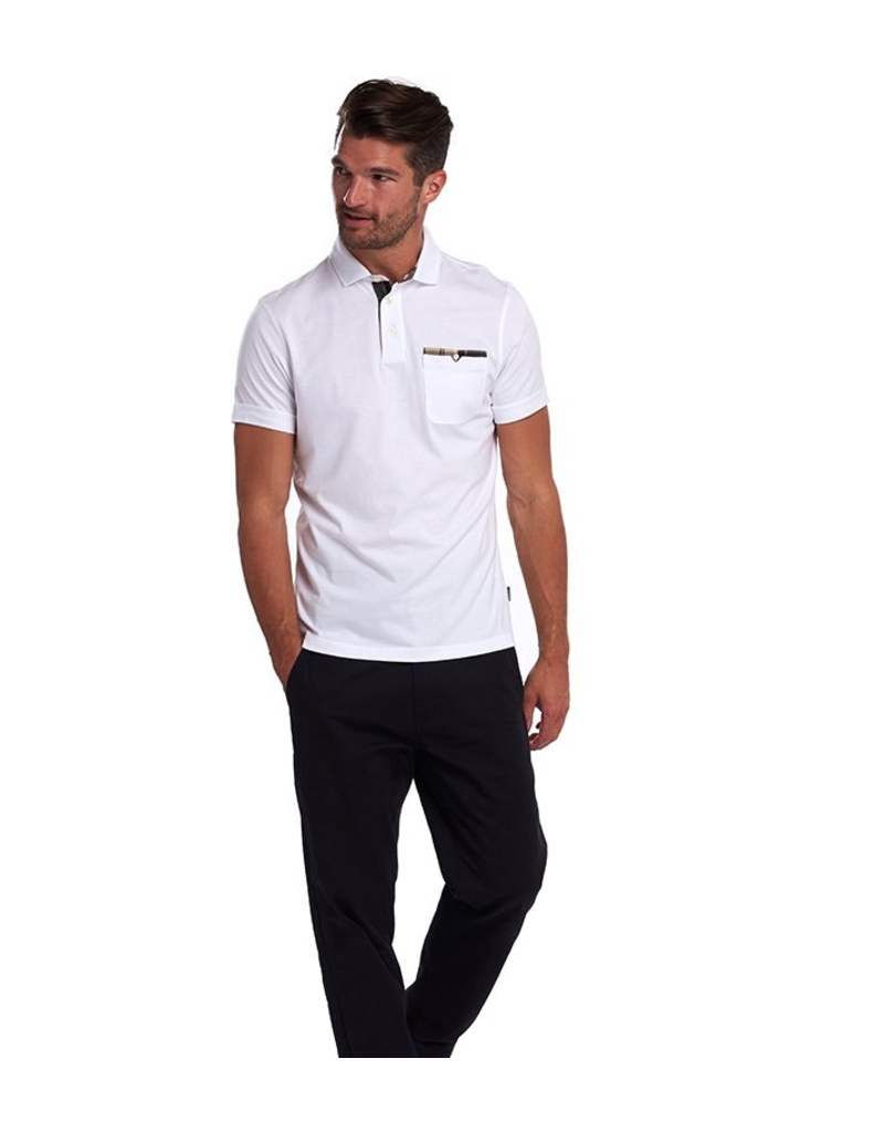 Barbour White Corpatch Polo