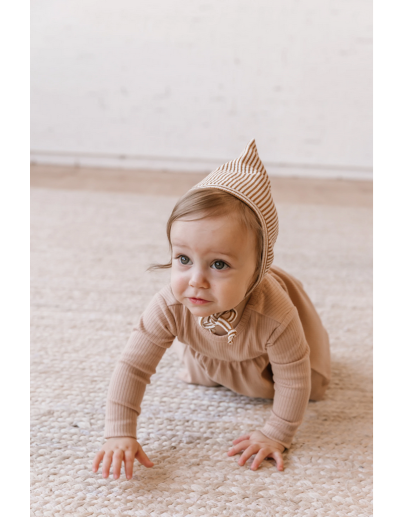 Striped Baby Pixie Hat - Birdseye Rule