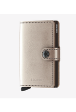 Secrid Secrid Miniwallet - Specialty Leather Metallic Champagne-Brown