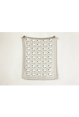 Creative Co-Op Cotton Knit Blanket  Sheep  32"x40"