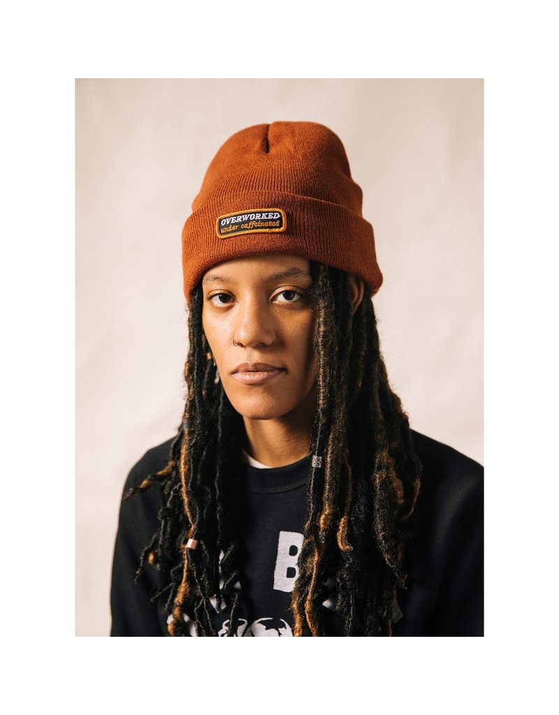Overworked Under Caffeinated Beanie Hat 