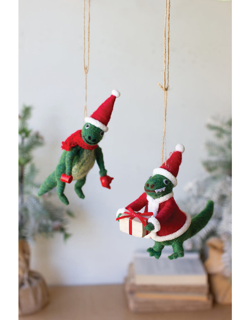 Kalalou Christmas Dinosaur Ornaments