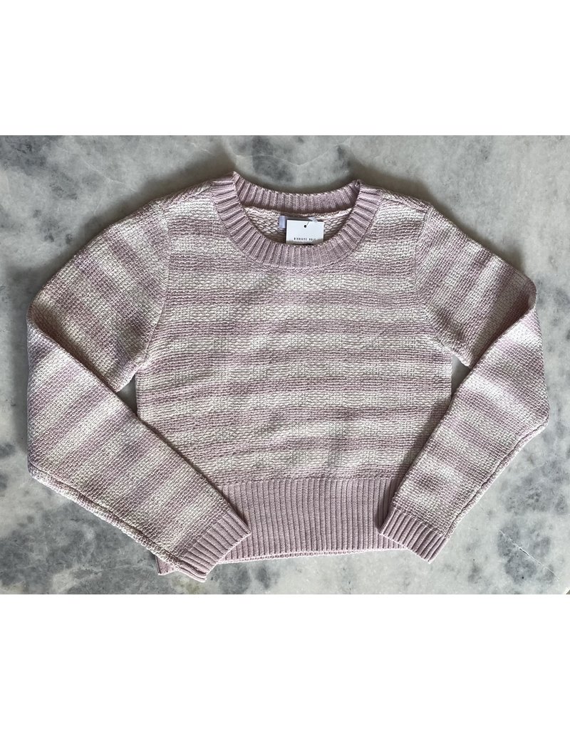 525 America Lavender Gingham Sweater