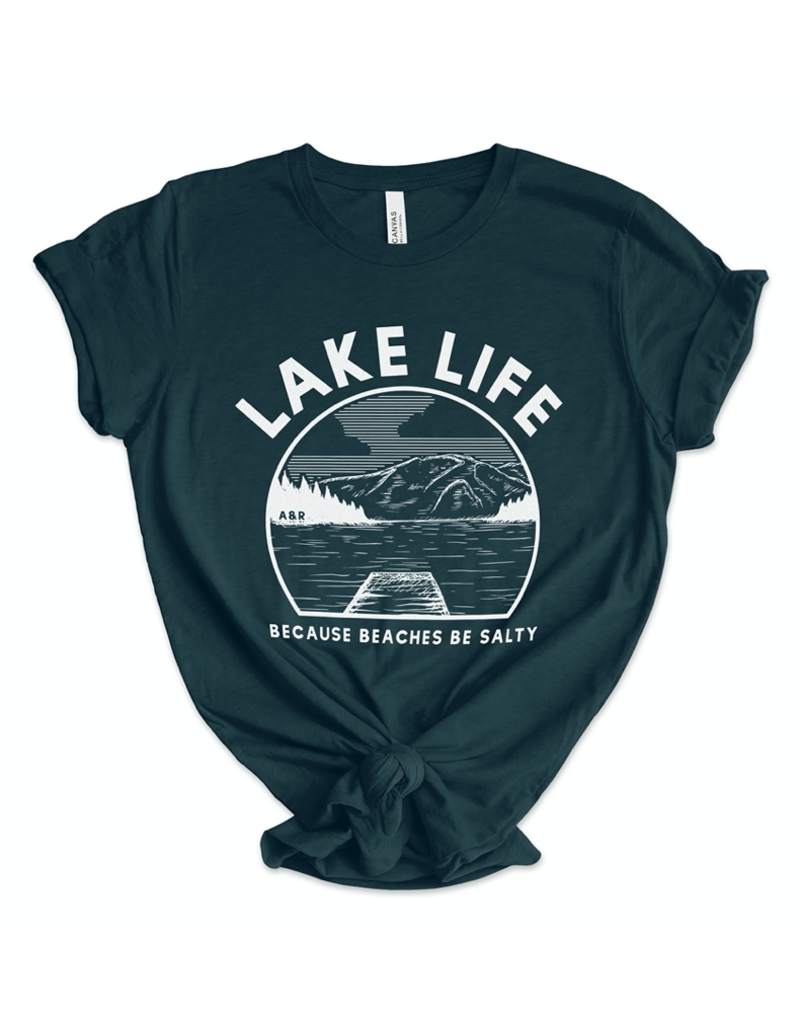 Alley & Rae Lake Life Tee Shirt Atlantic Green
