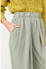 Free People Seagrass Nothin To Say Pleated Trouser
