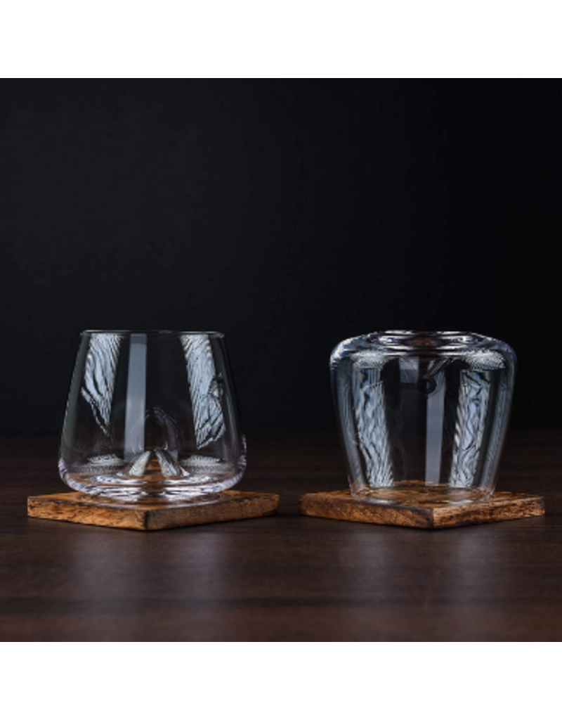 Greenline Goods Hand Blown Bourbon & Scotch Tasting Glasses Set of 2