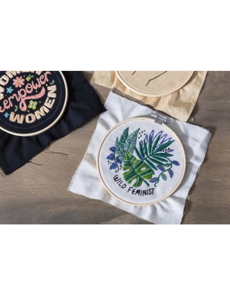 Accent Decor Wild Feminist Embroidery Kit