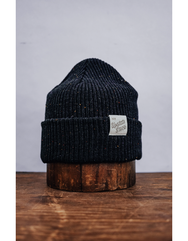 Upstate Stock Blackout Fine Gauge Recycled Cotton Watchcap