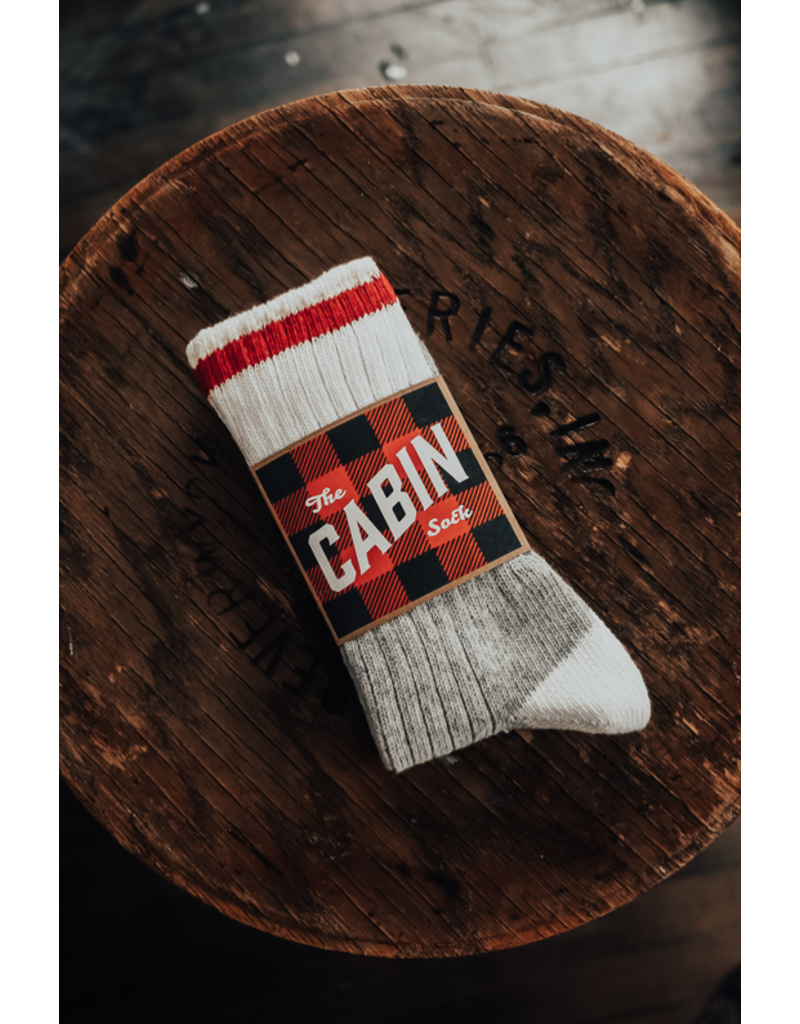 Upstate Stock Red Cabin Sock