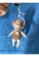 Monkey Astronaut Wool Felt Ornament