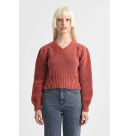 Molly Bracken Orange Cropped Sweater
