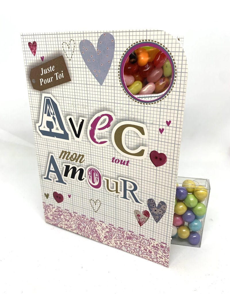 Sweeting Cards Francais - Avec Amour REWLF1F