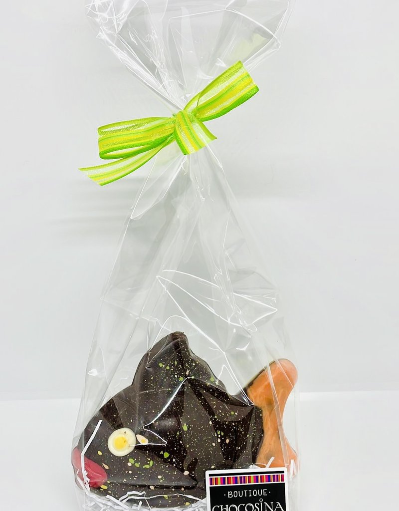 Striped Filled Easter Fish Dark Chcolate - 120g