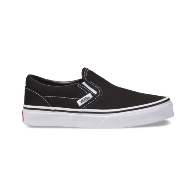 black slip on vans kids