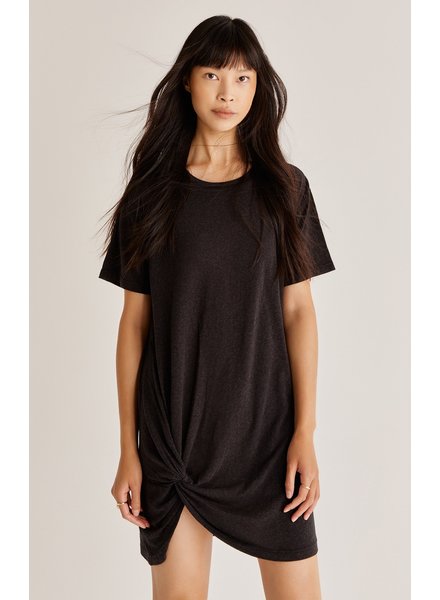 Z Supply - Denny Twist T-Shirt Dress in Black