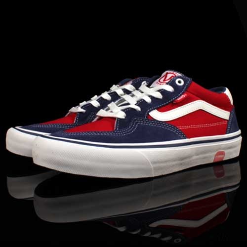 navy and red vans
