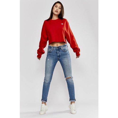 CHAMPION Reverse Weave Cropped Cut Off Crew CHAMPION Reverse Weave Cropped Cut Off Crew