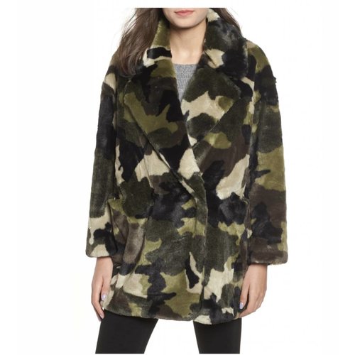 NVLT Camo Faux Fur Jacket NVLT Camo Faux Fur Jacket