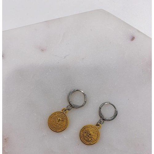 Atelier SYP Mini U.S. Coin Earrings Atelier SYP Mini U.S. Coin Earrings