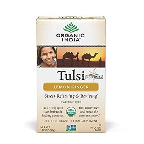 Organic India Tulsi Tea Lemon Ginger Organic India Tulsi Tea Lemon Ginger