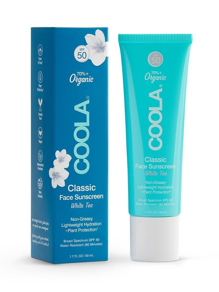 coola classic face sport spf 50 white tea
