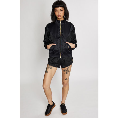 CHAMPION Black Satin Shorts CHAMPION Black Satin Shorts