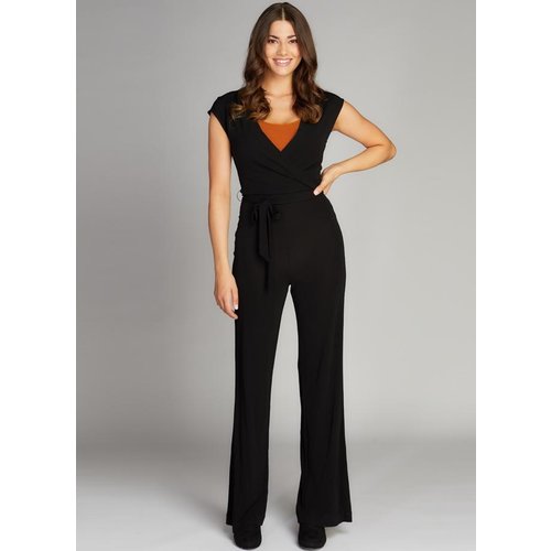 C'est Moi Cap Sleeve Wrap Jumpsuit C'est Moi Cap Sleeve Wrap Jumpsuit