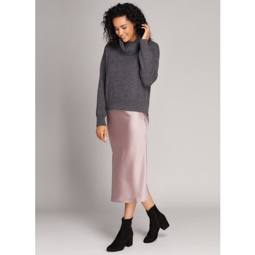 C'est Moi Satin Midi Skirt C'est Moi Satin Midi Skirt