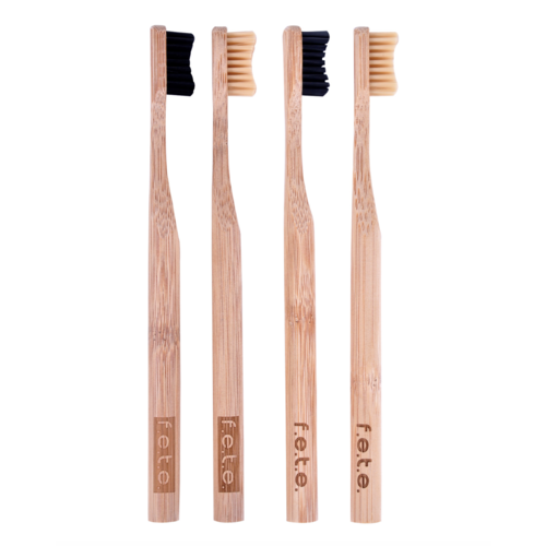 F.E.T.E Bamboo Toothbrush 4-Pack Natural F.E.T.E Bamboo Toothbrush 4-Pack Natural