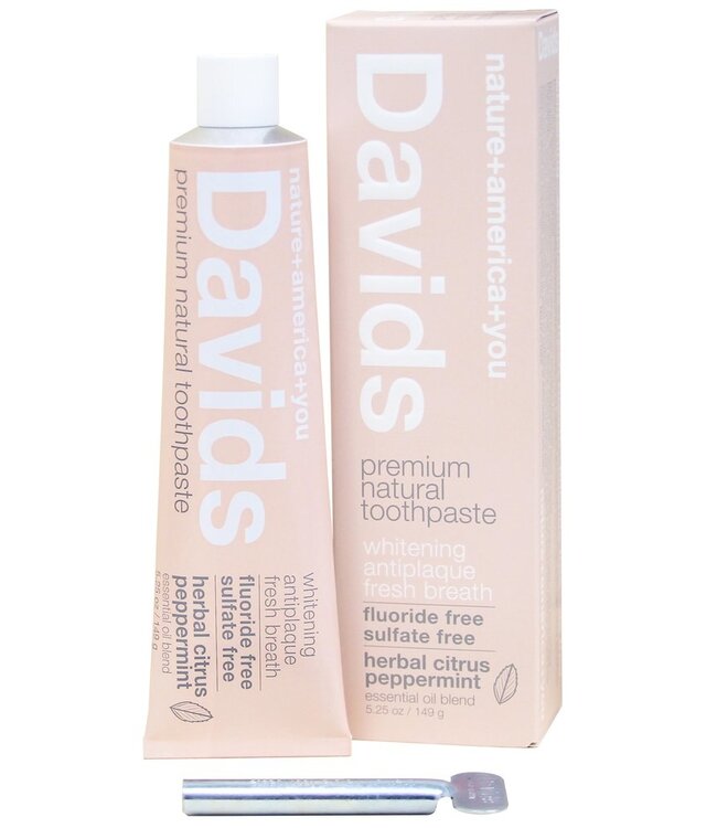 David's Toothpaste Davids premium toothpaste / herbal citrus peppermint