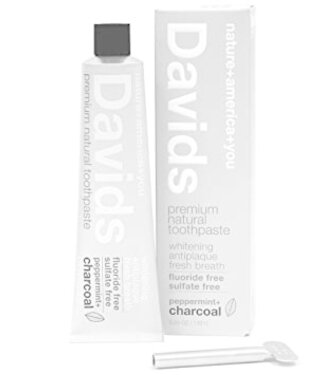 David's Toothpaste Davids premium toothpaste / charcoal+peppermint