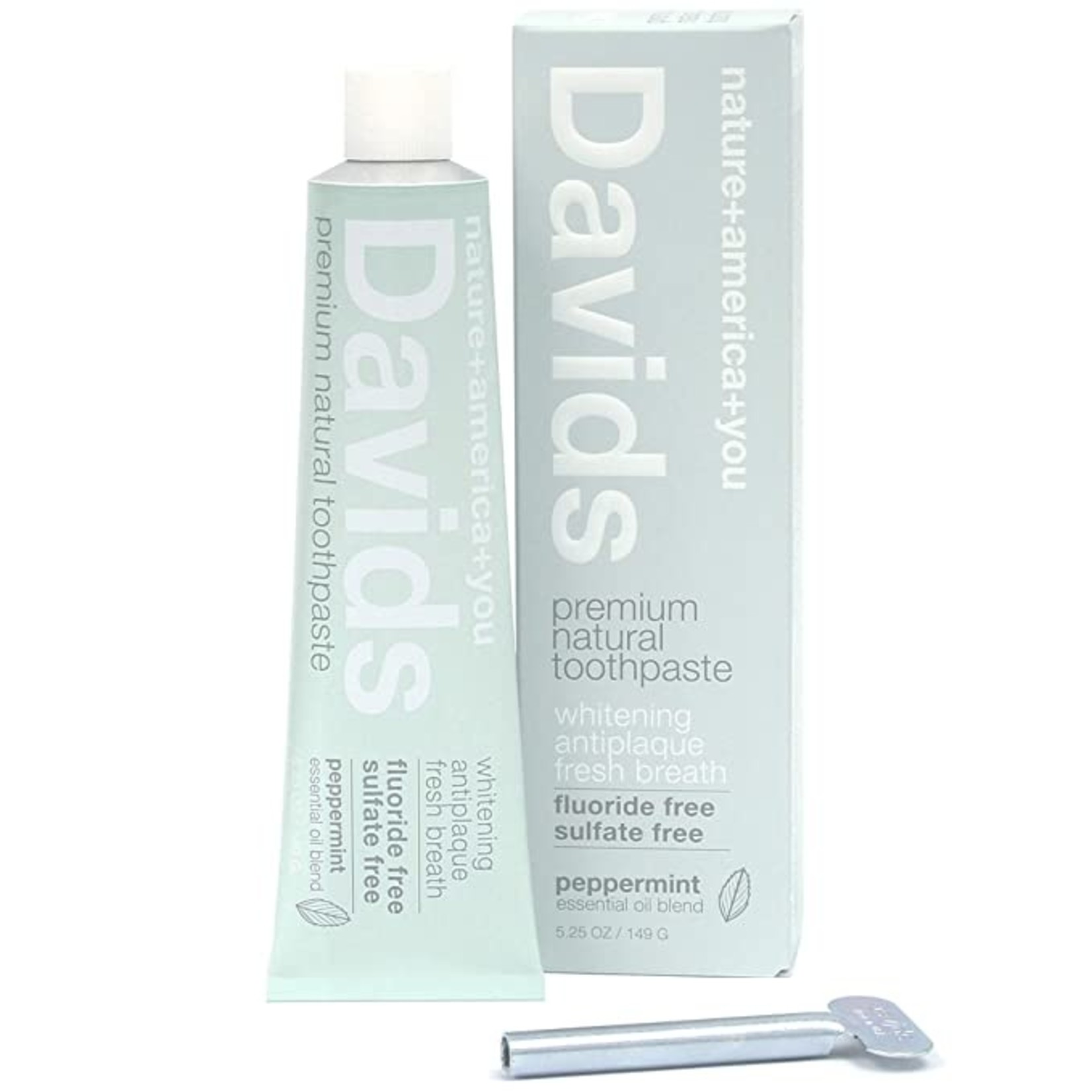 davids natural toothpaste whitening antiplaque fluoride free sls free