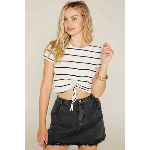 Sadie & Sage Back At Ya Stripe Knit Top Sadie & Sage Back At Ya Stripe Knit Top