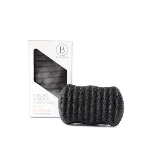Bathorium Konjac Bamboo Charcoal Body Sponge Bathorium Konjac Bamboo Charcoal Body Sponge