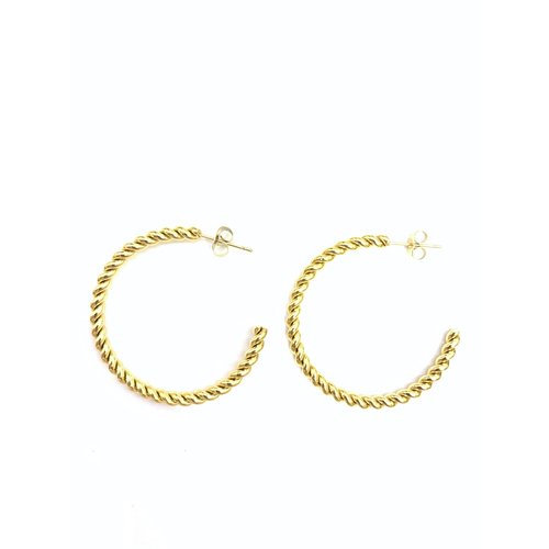 Atelier SYP Medium Twisted Hoops Atelier SYP Medium Twisted Hoops