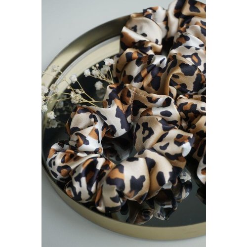 The Silk Labs Cheetah Silk Scrunchie The Silk Labs Cheetah Silk Scrunchie