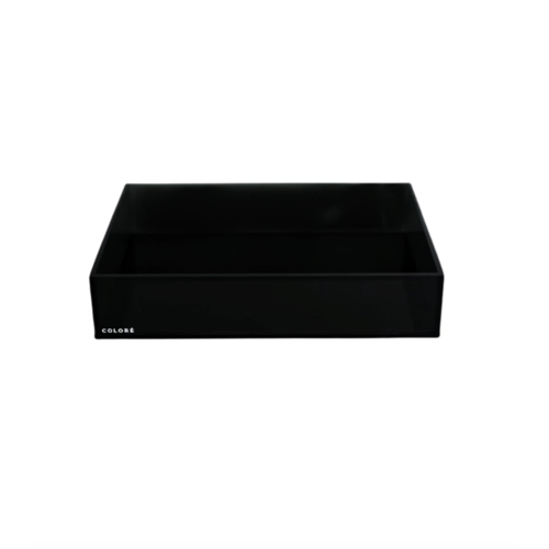 Coloré Large Tray - Opaque Black Coloré Large Tray - Opaque Black
