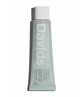 David's Toothpaste Davids travel size premium toothpaste / peppermint / 1.75 oz