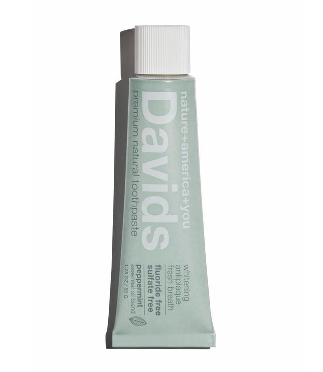 David's Toothpaste Davids travel size premium toothpaste / peppermint / 1.75 oz